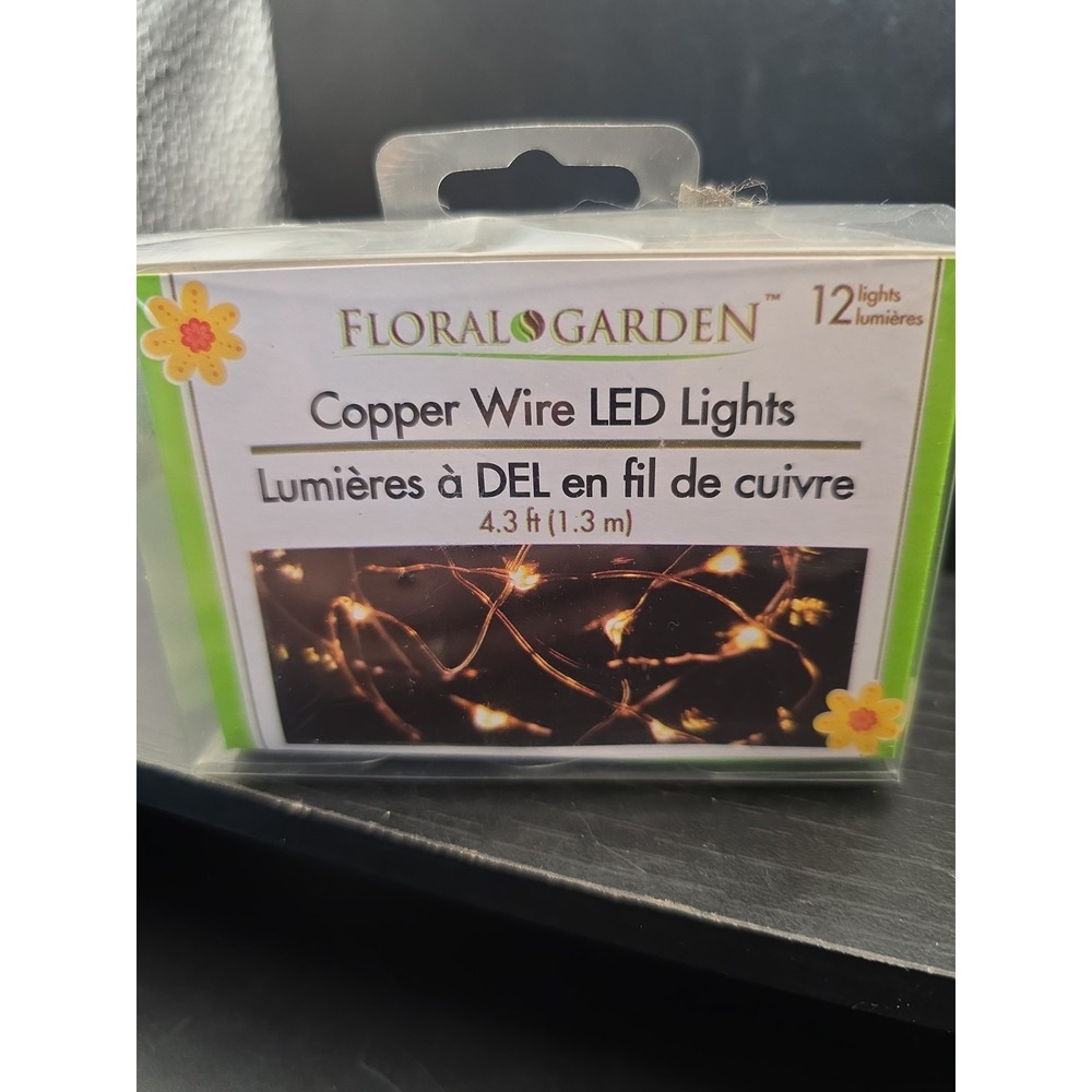 2 sets Copper Wire LED lights 12/ 4.3 Ft AA Battery Not Included